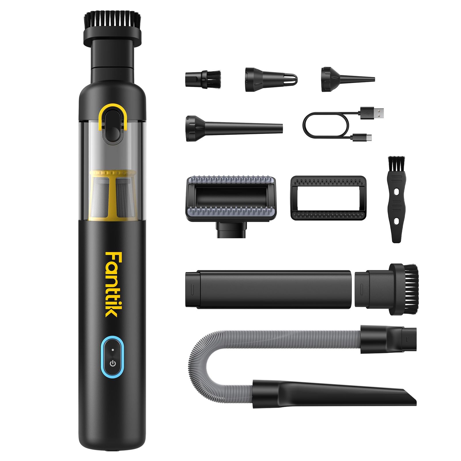 ☆新品☆Fanttik Slim V8 Apex ハンディクリーナー 車用掃除機 19000Pa 強力吸引 4in1 多機能 吸い込み 吹き飛ばし両用 軽量 40分間連続稼働 急速充電 Type-C ハンディ掃除機 車 家庭 キーボード 7fb3bd9c