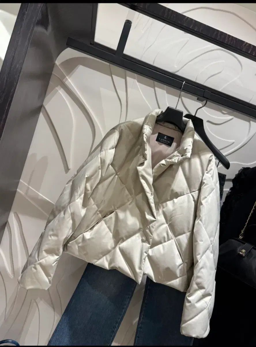 LANVIN COLLECTION ランバンコレクション キルティング グース ダウン アウター 82(55) - お買い物バッグ レシート 含む