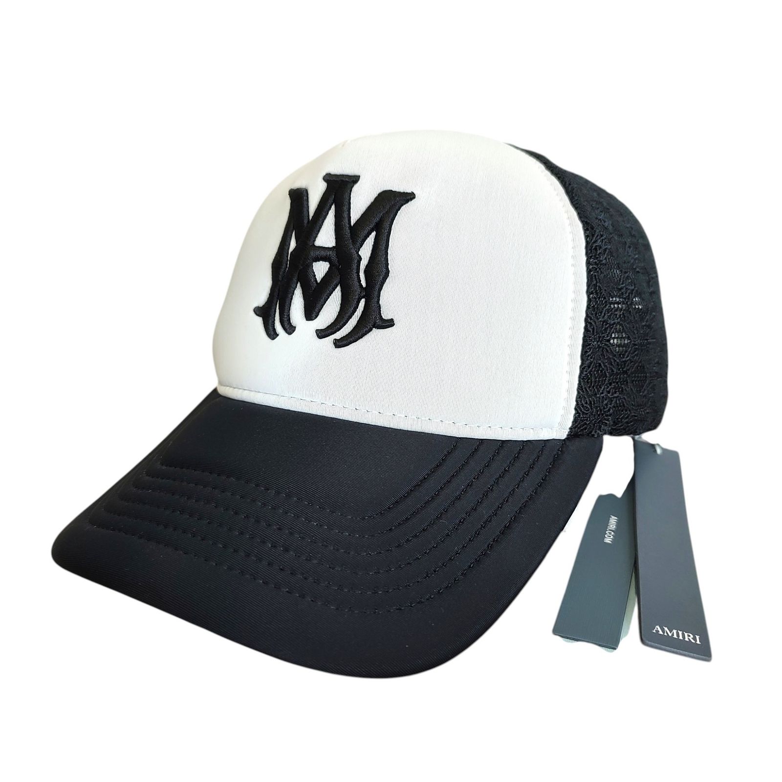 AMIRI アミリ MA TWO TONE TRUCKER HAT メッシュ キャップ AMHATR1030 FREE ブラック
