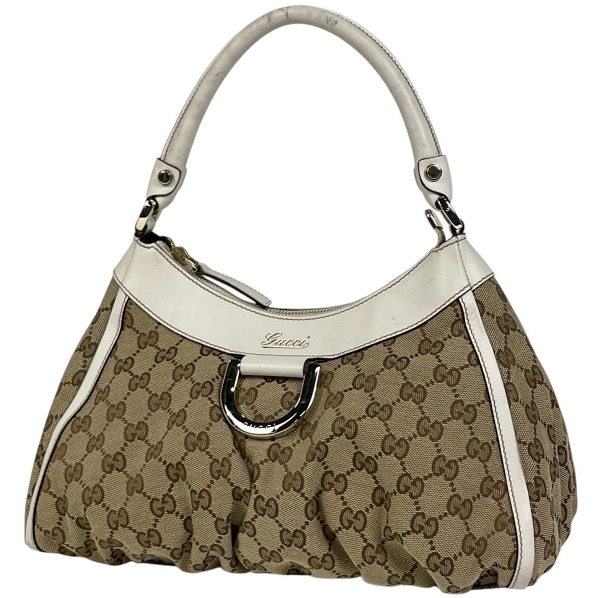 グッチ GUCCI GG柄 ショルダーバッグ アビー ワンショルダー ハンドバッグ GGキャンバス ベージュ ホワイト 190525 レディース 【中古】 53,880円