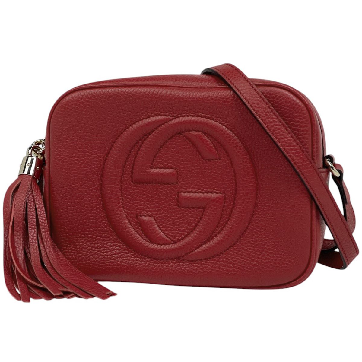 グッチ GUCCI ソーホー ショルダーバッグ タッセル フリンジ インター 