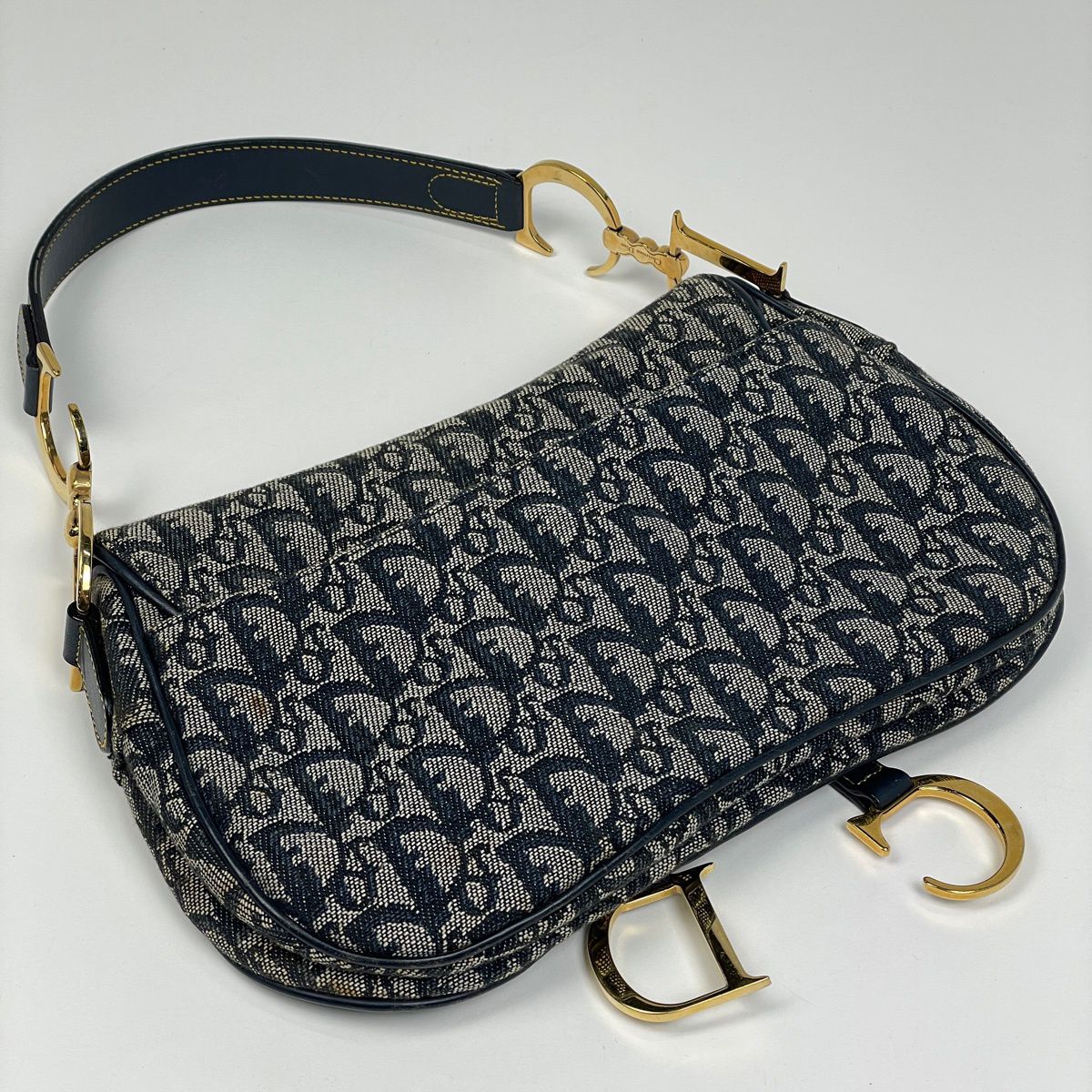 クリスチャンディオール Christian Dior トロッター柄 サドルバッグ