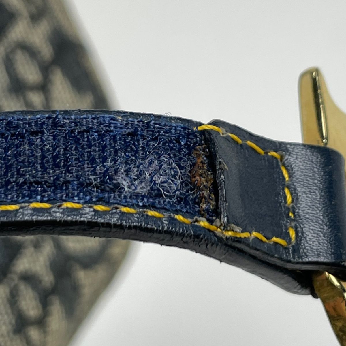 クリスチャンディオール Christian Dior トロッター柄 サドルバッグ 