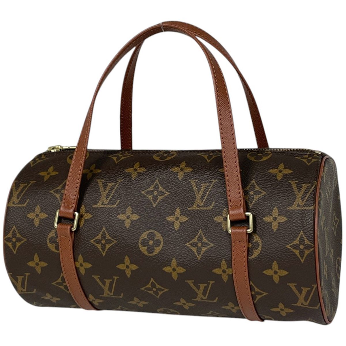 ルイ・ヴィトン Louis Vuitton パピヨン26 筒型 旧旧型 ハンドバッグ モノグラム ブラウン M51366 レディース 【中古】