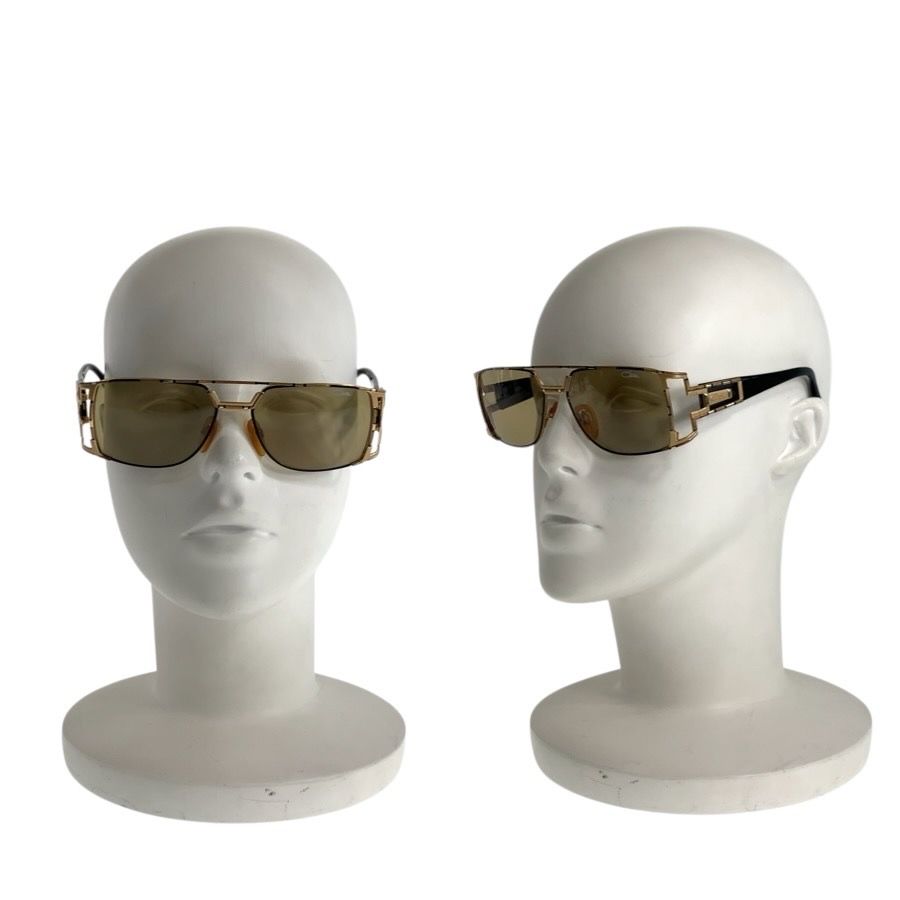 美品 CAZAL カザール ブラック ゴールド メタル MOD 974 COL522 56□17