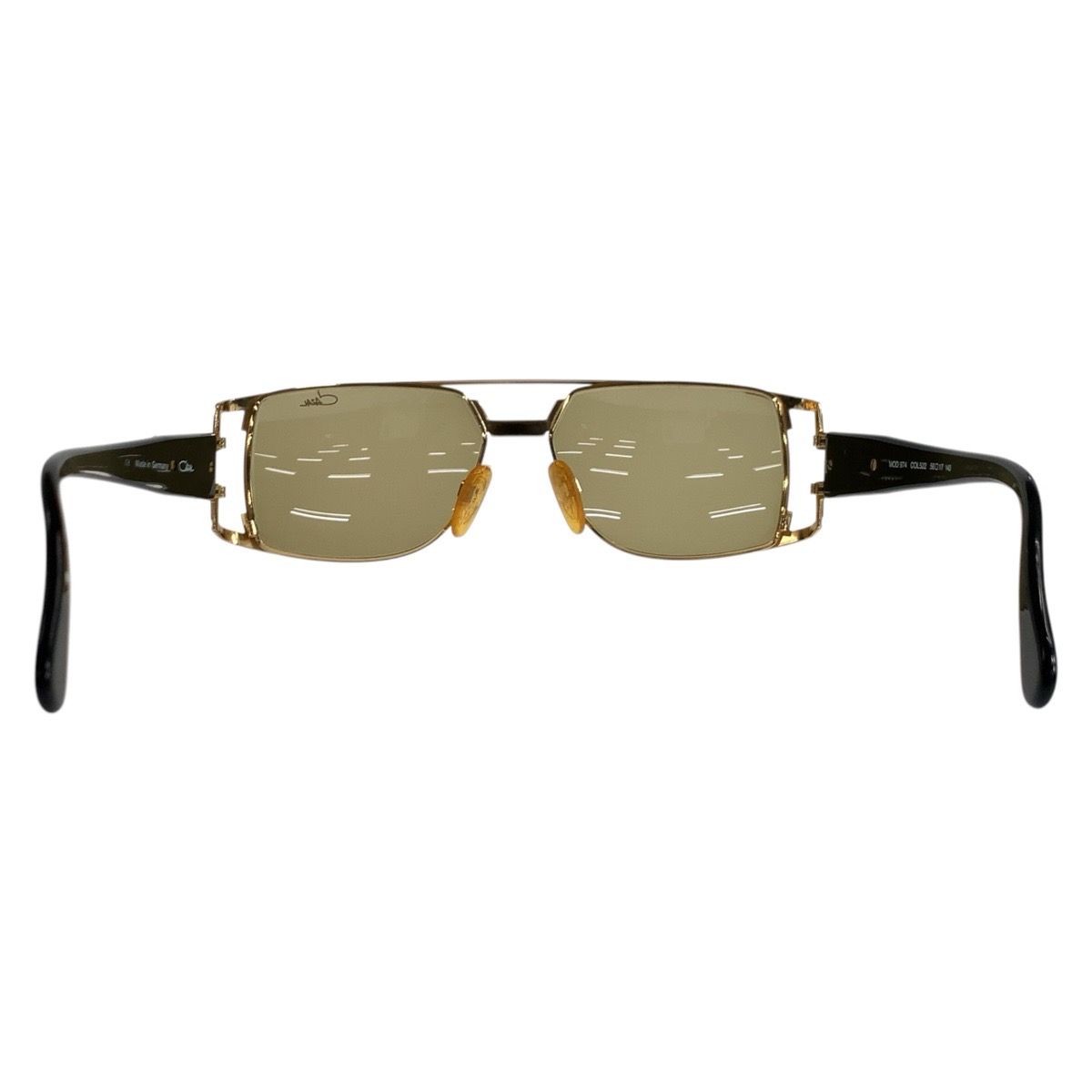 美品 CAZAL カザール ブラック ゴールド メタル MOD 974 COL522 56□17