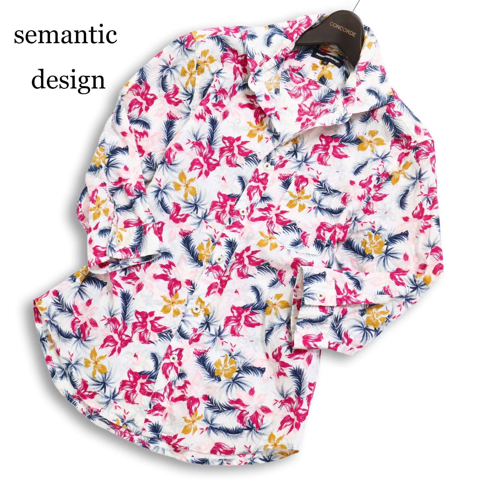 semantic design セマンティック デザイン 春夏☆ 麻 リネン 七分袖 総
