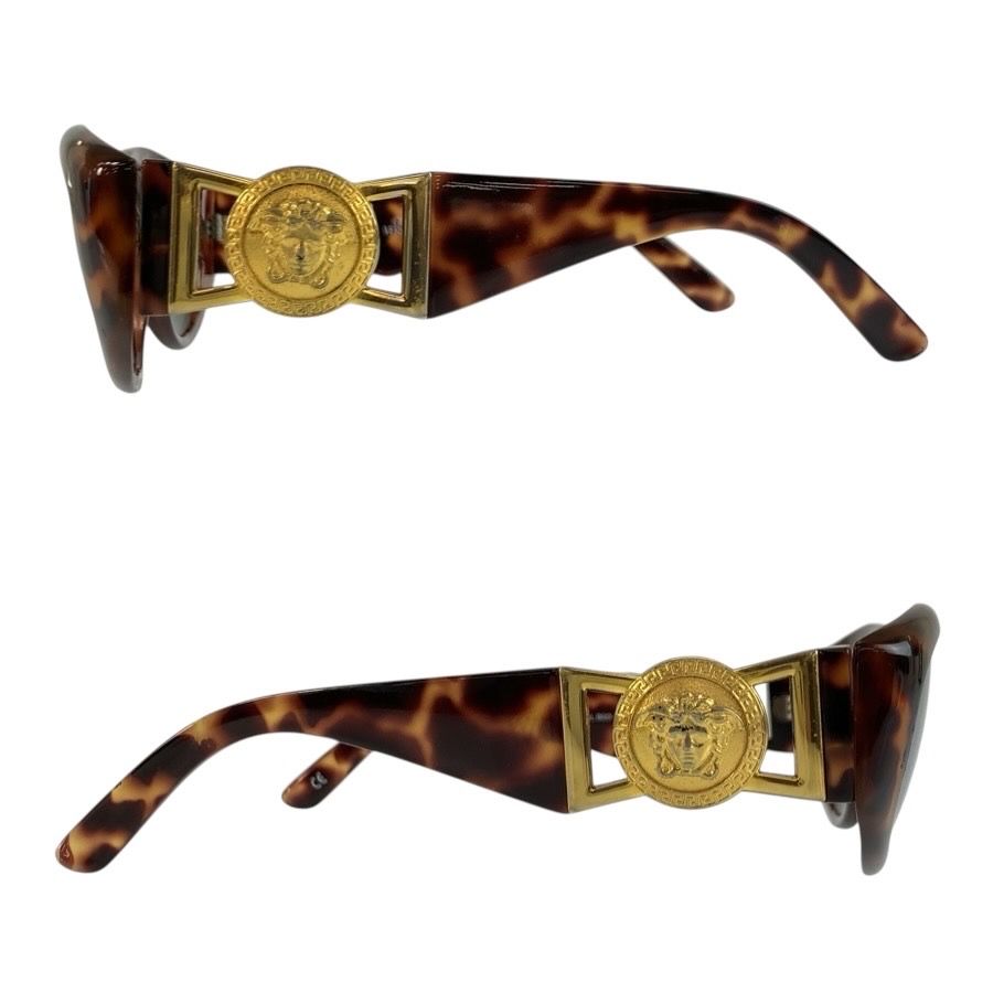 VERSACE ヴェルサーチ メデューサ ブラウン ゴールド プラスチック MOD