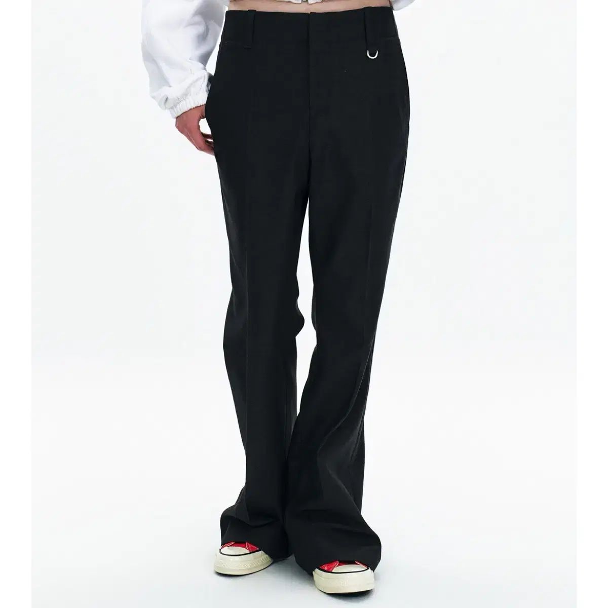 (チャコール/新品) ユンセ yunse フレアパンツ スラックス