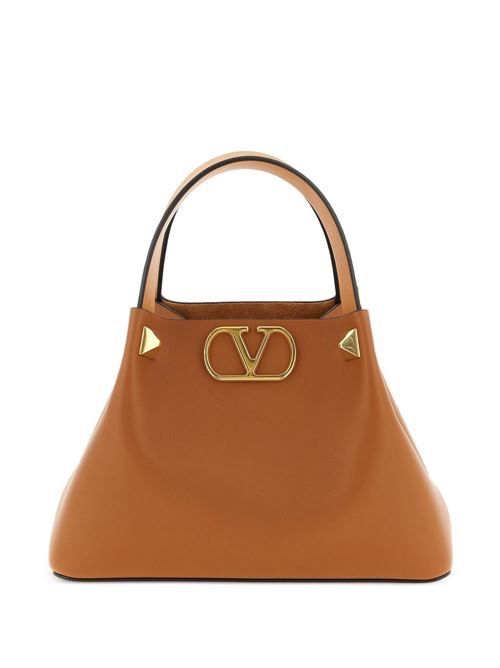 VALENTINO GARAVANI VLOGO シグネチャー スモール レザー トートバッグ 送料無料 359,800円