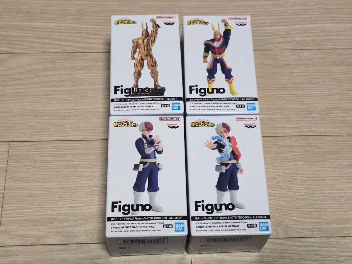 4種セット) BANPRESTO(バンプレスト) Figuno (フィグノ) 僕のヒーローアカデミア フィギュア