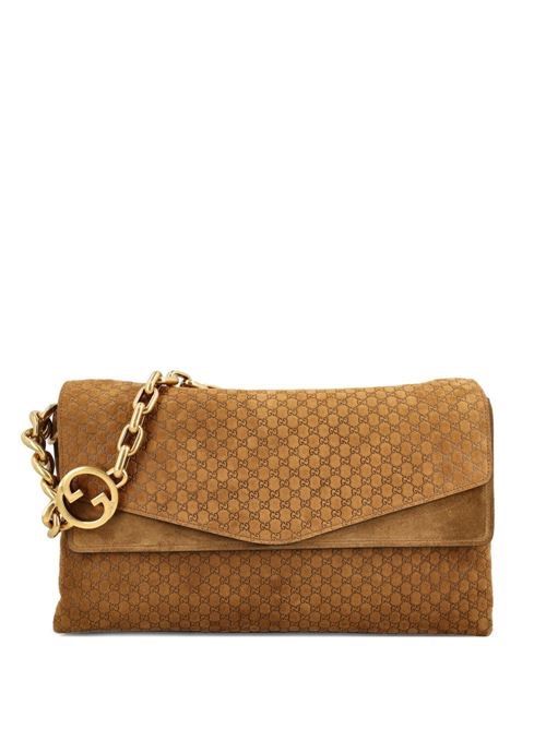 GUCCI GGチェーン スエード レザー ショルダーバッグ 送料無料
