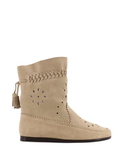 ISABEL MARANT WOOSTA レザーブーツ 送料無料