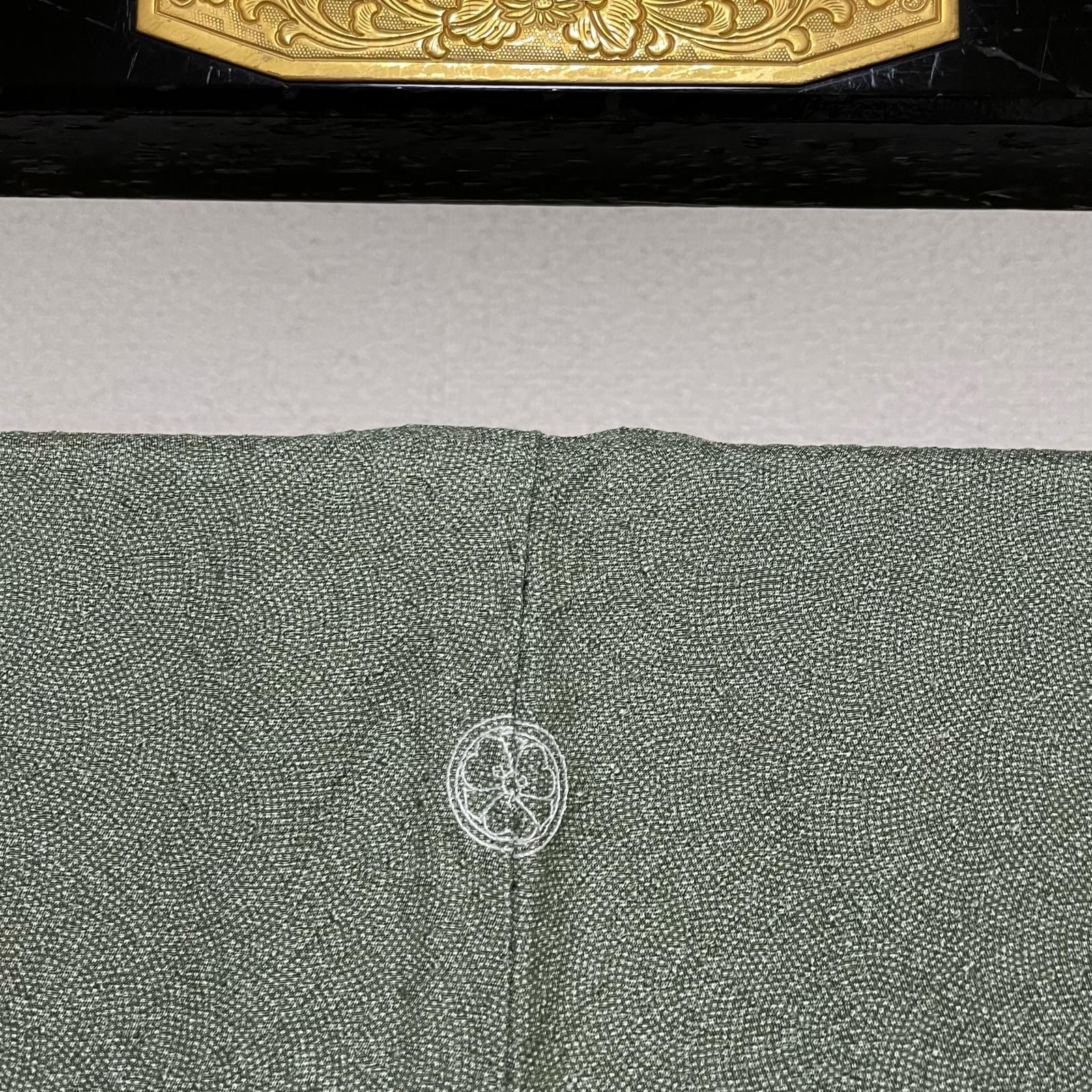 作家物 江戸小紋 鮫小紋 手彫り型本染 上品な色味 着物 正絹 一つ紋 X
