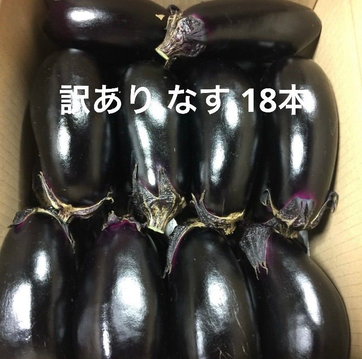 訳あり朝どり茄子 18本 規格外＊農家直送 - メルカリ