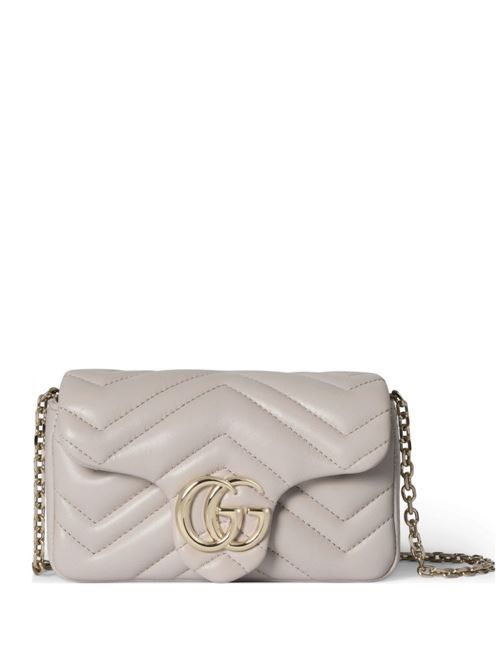 GUCCI GGマーモント レザー ミニバッグ 送料無料