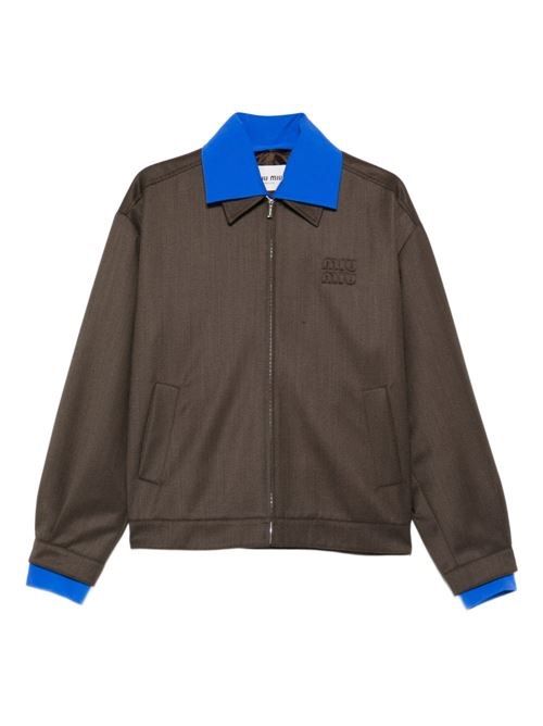 MIU MIU ナイロンブルゾンジャケット 送料無料
