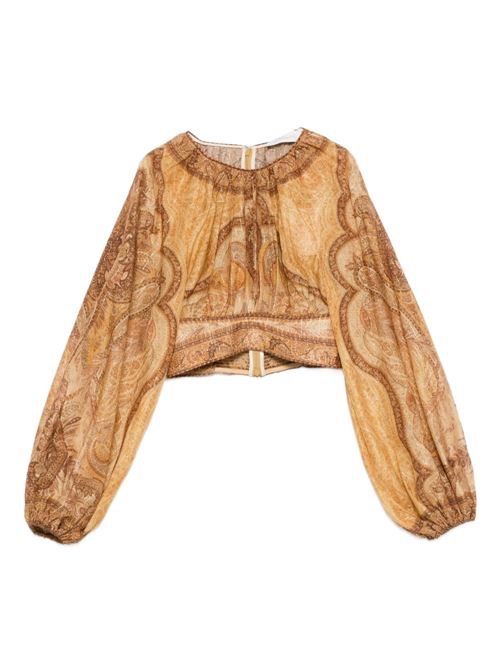 ZIMMERMANN WANDERLUST コットン＆シルクトップ 送料無料