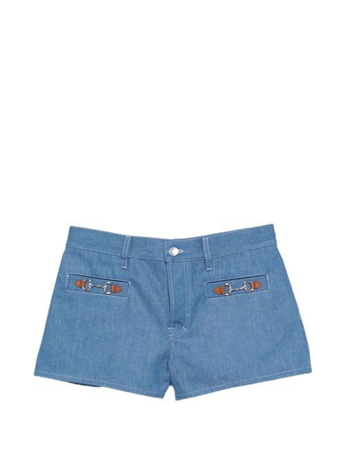 GUCCI デニムコットンショートパンツ 送料無料