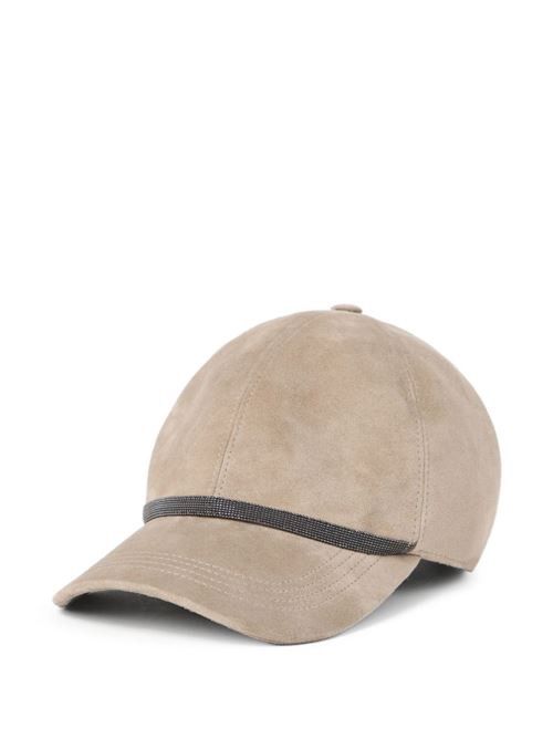 BRUNELLO CUCINELLI レザーベースボールキャップ 送料無料