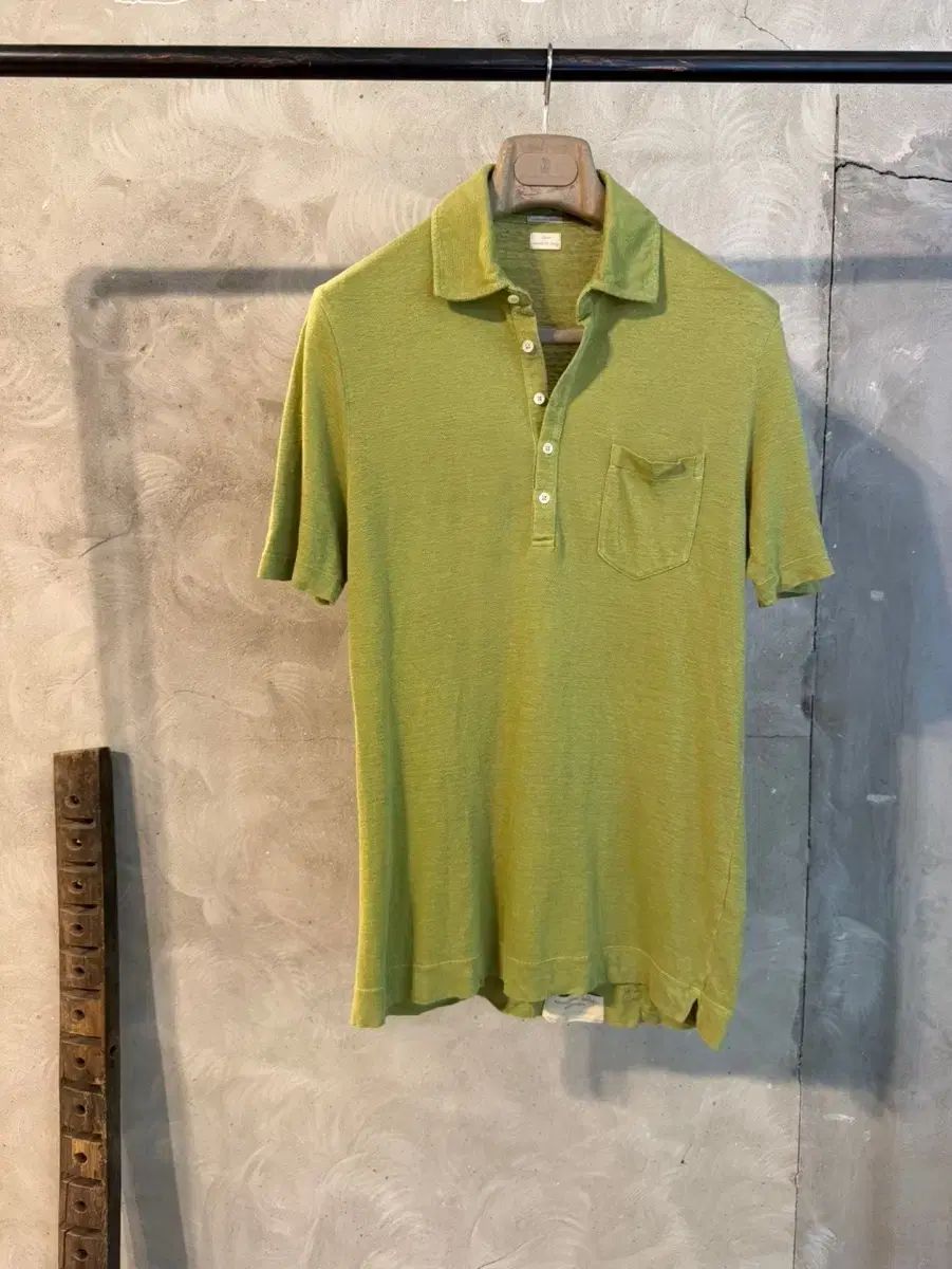 麻 Massimo Alba Classic pk 半袖Tシャツ メンズ100