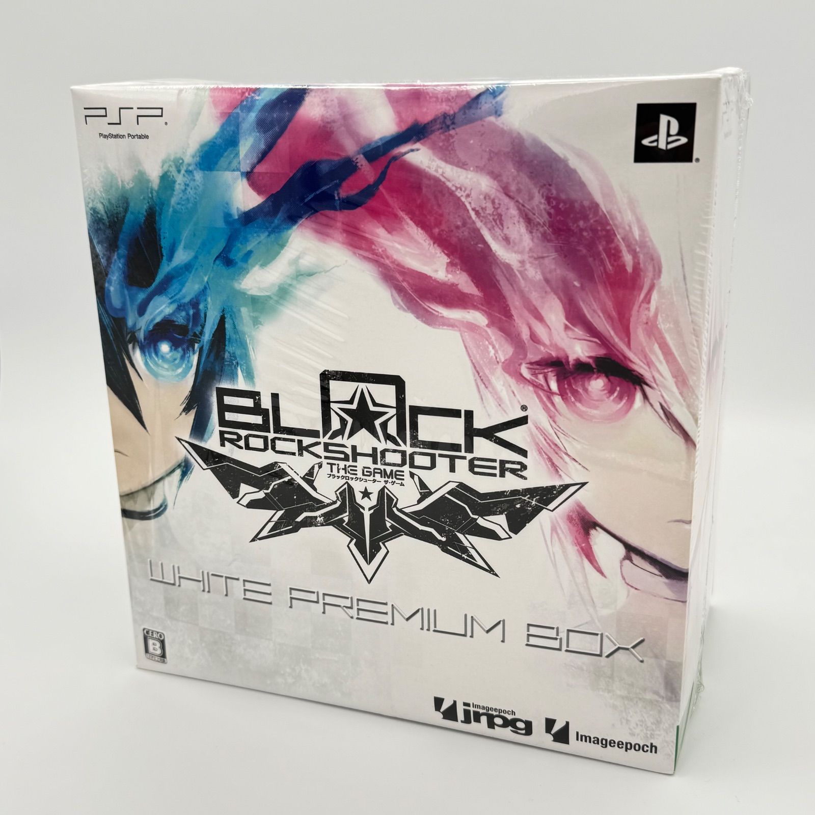 PSP ブラック ロックシューター ザ　ゲーム ホワイトプレミアムBOX ゲームソフト イメージエポック BLACK ROCKSHOOTER THE GAME プレイステーションポータブル