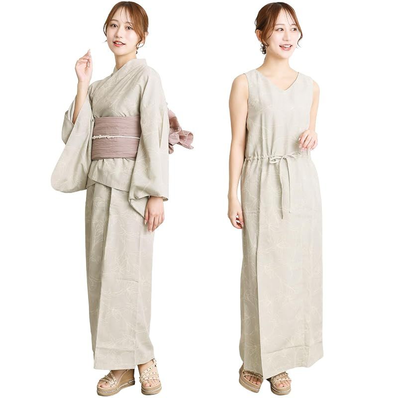新品】 [ON NISHIKI] 浴衣 レディース セパレート (ワンピース＋上衣＋