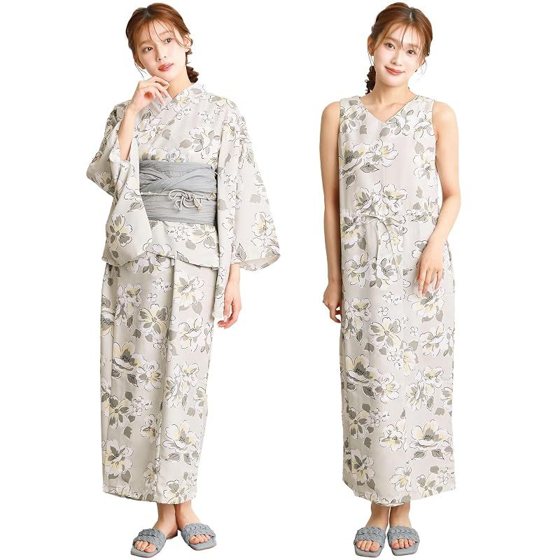 新品】 [ON NISHIKI] 浴衣 レディース セパレート (ワンピース＋上衣＋