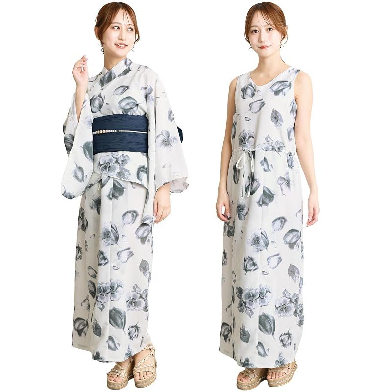 [ON NISHIKI] 浴衣 レディース セパレート (ワンピース＋上衣＋ha 新品】 [ON NISHIKI] 浴衣 レディース セパレート (ワンピース＋上衣＋