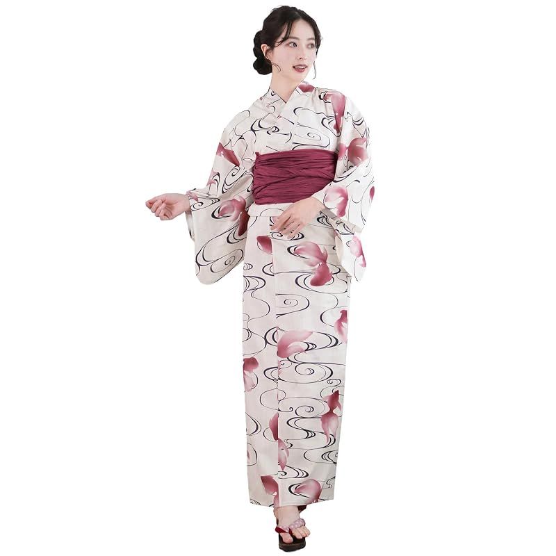 新品】 [KYOETSU] [キョウエツ] 浴衣セット 変わり織 生成り 二部式 3