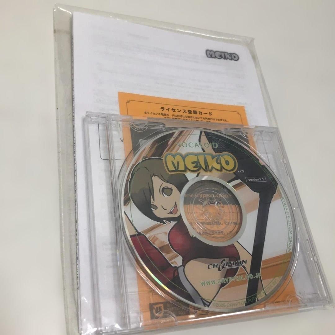 クリプトン VOCALOID MEIKO Ver1.1 ボーカロイド 音声合成ソフト CD-ROM ライセンス登録カード付 説明書付 260616-1A