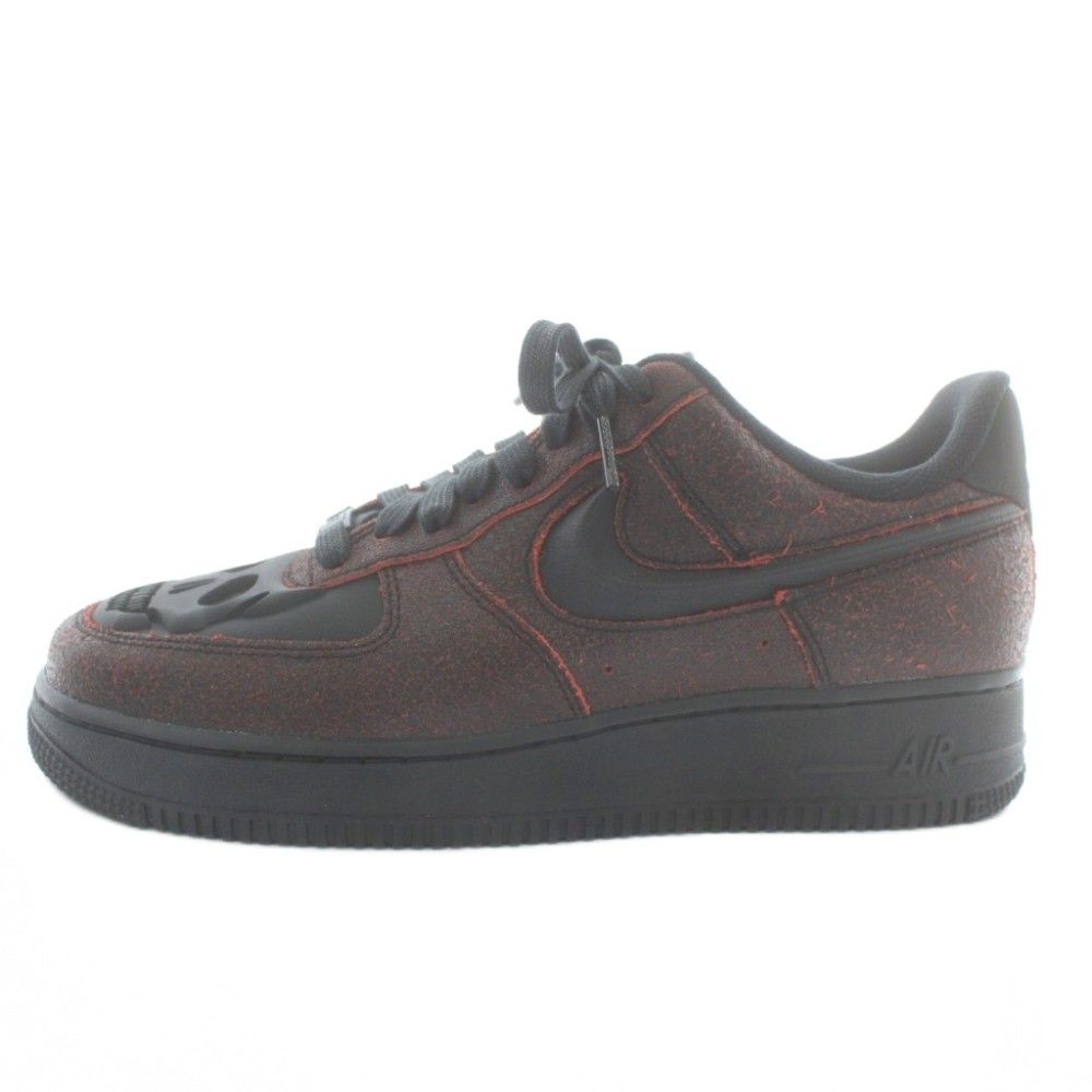 ナイキ NIKE エアフォース1 ロー ハロウィーン Air Force 1 Low Halloween スニーカー レザー ローカット US8 26cm 黒 ブラック 赤 レッド HV2016-001 /XZ ■GY20
