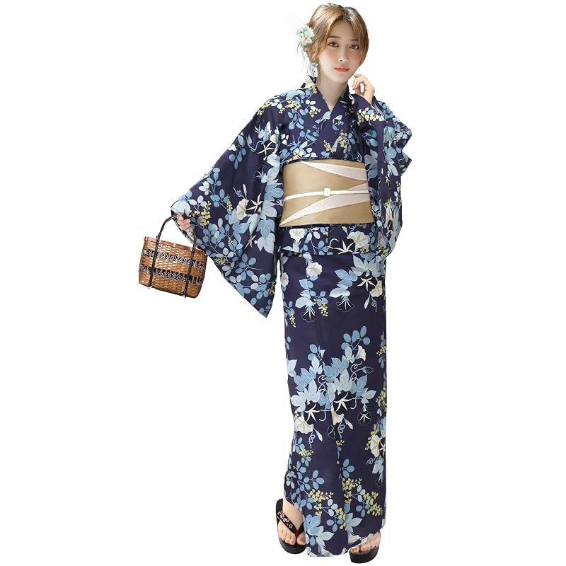 【新品】 [Aletta domani] 浴衣 レディース 変わり織 二部式 セパレート浴衣 リバーシブル帯 3way 高見え 2点セット(浴衣、半幅帯 リバーシブル) レディース 古典柄 花火大会 夢紅牡丹（ベージュ） ピンク ベージュ アイボリー
