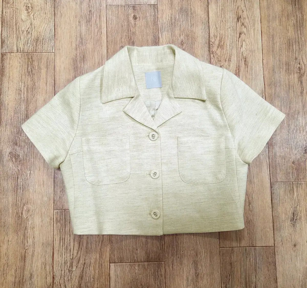 グローアンドニンプ (GLOW AND NYMPH) 半袖 クロップドジャケット 55-66 新品