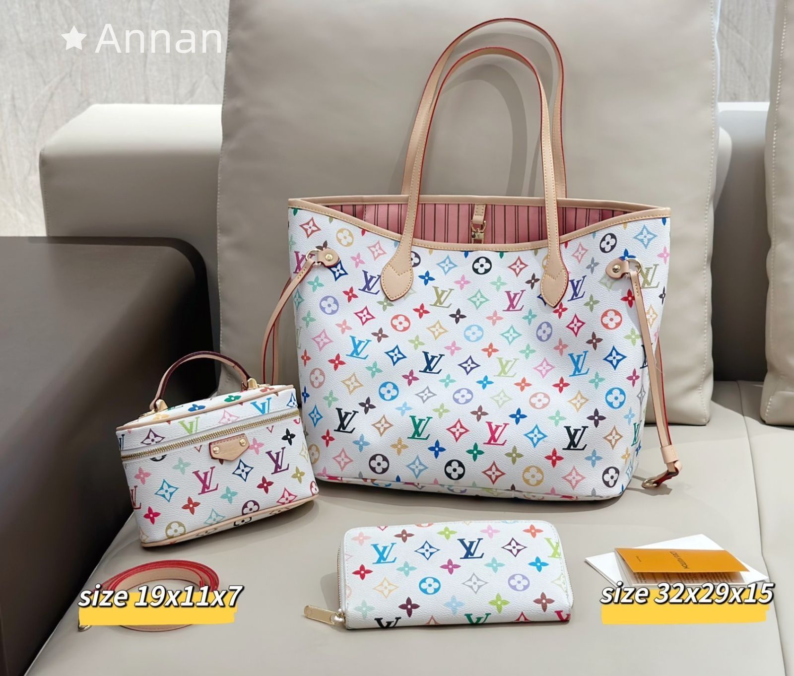 人気商品 LV LOUIS VUITTON ルイヴィトン トートバッグショルダーバッグ 財布 3点セット