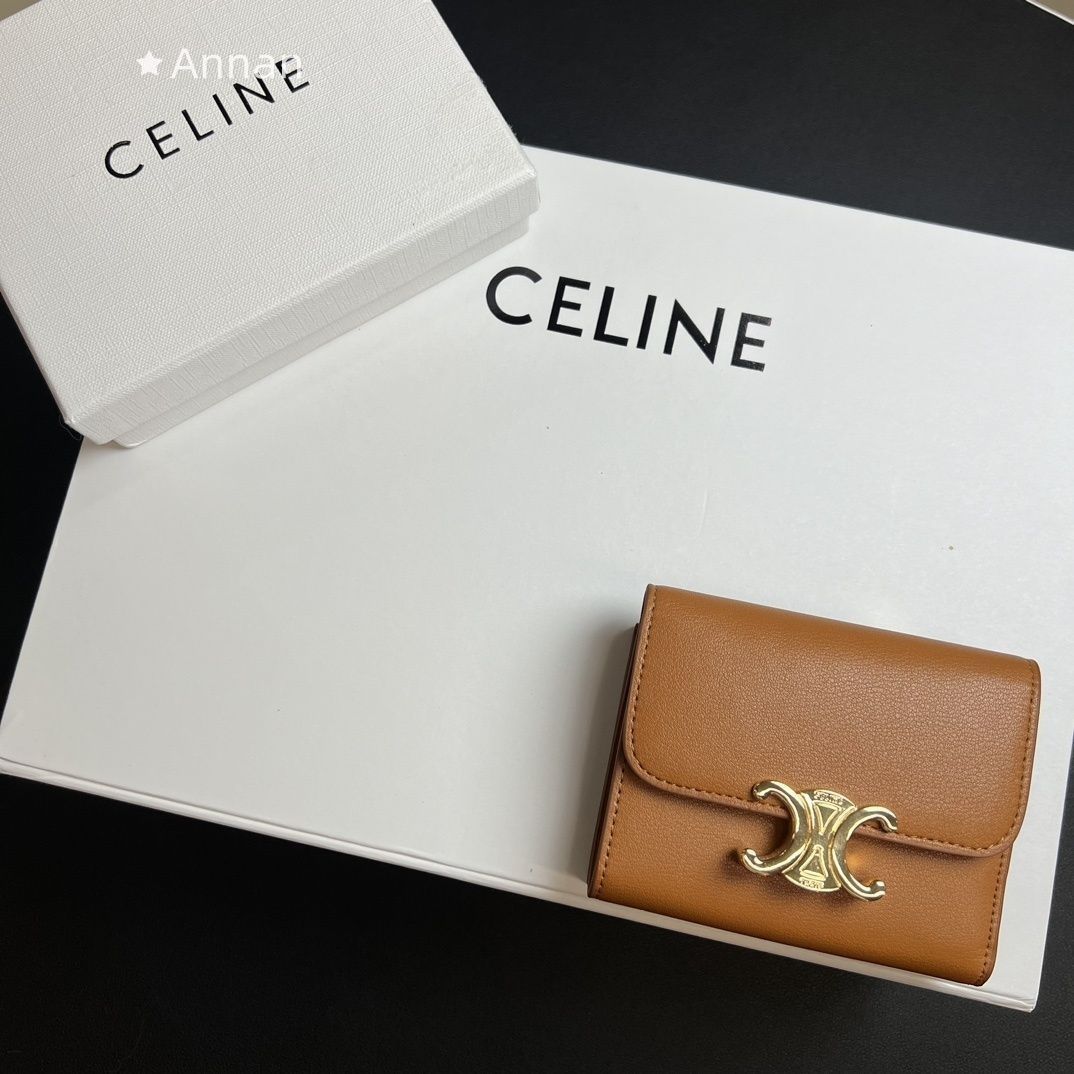【超極上美品】CELINE セリーヌ ウォレット 折り財布 小銭入れ