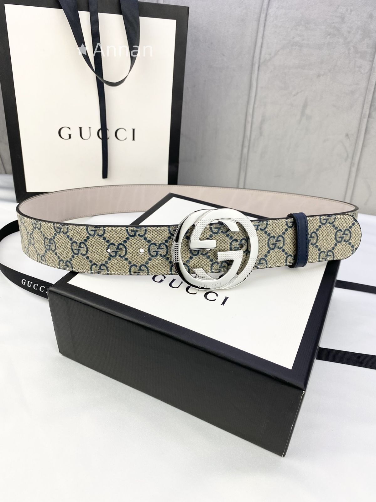 最終値下げ！ GUCCI グッチ GG ベルト メンズ 本革