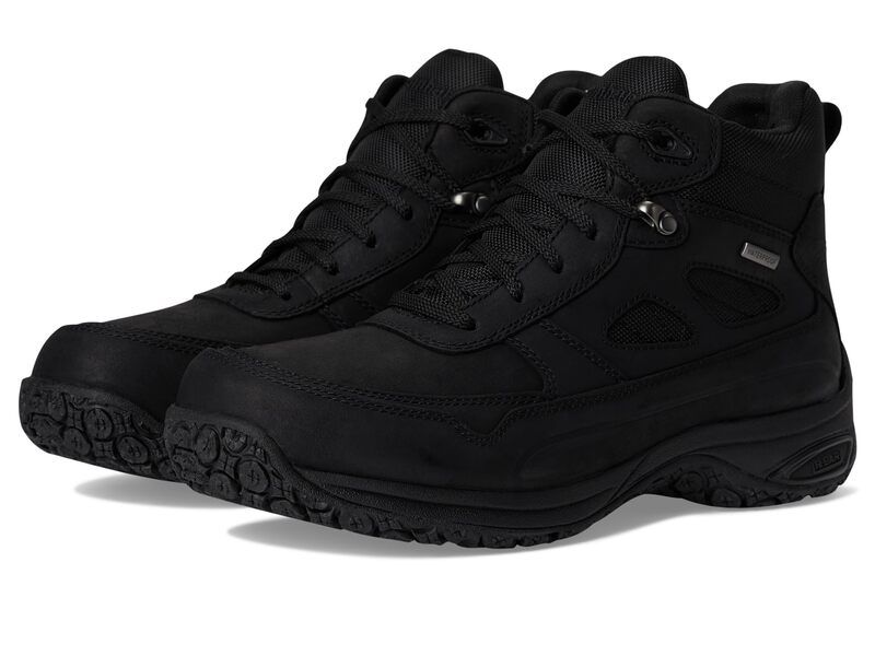 ダナム メンズ シューズ ブーツ・レインブーツ プラスサイズ Dunham Cloud Plus Mid II Waterproof Boot Black Leather ブラック