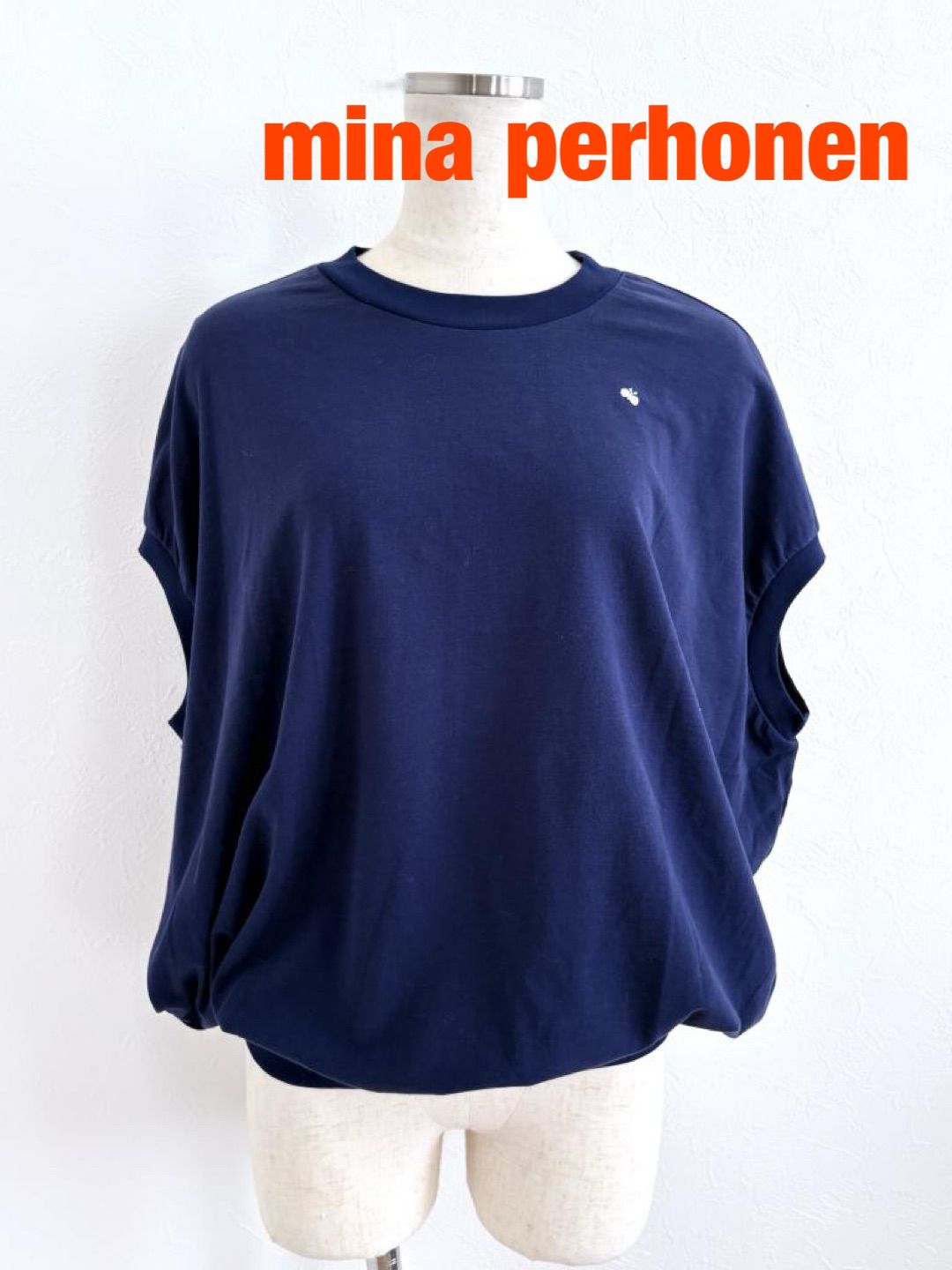ミナペルホネン　ネイビーカットソー　未使用 ☆【新品 2026年製】mina perhonen ミナペルホネン mysa 2026年製 日本