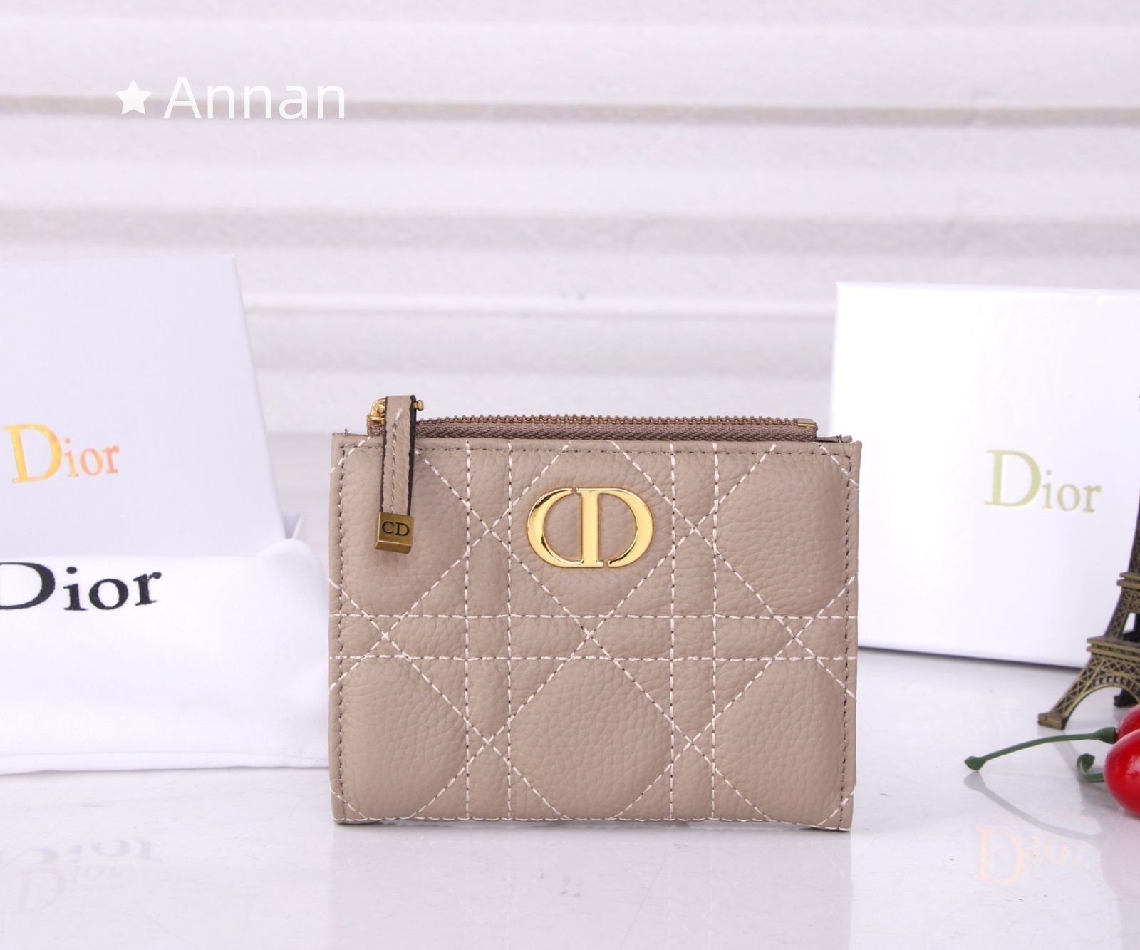 高級 人気商品 Christian Dior クリスチャンディオール 折り財布 小銭入れ