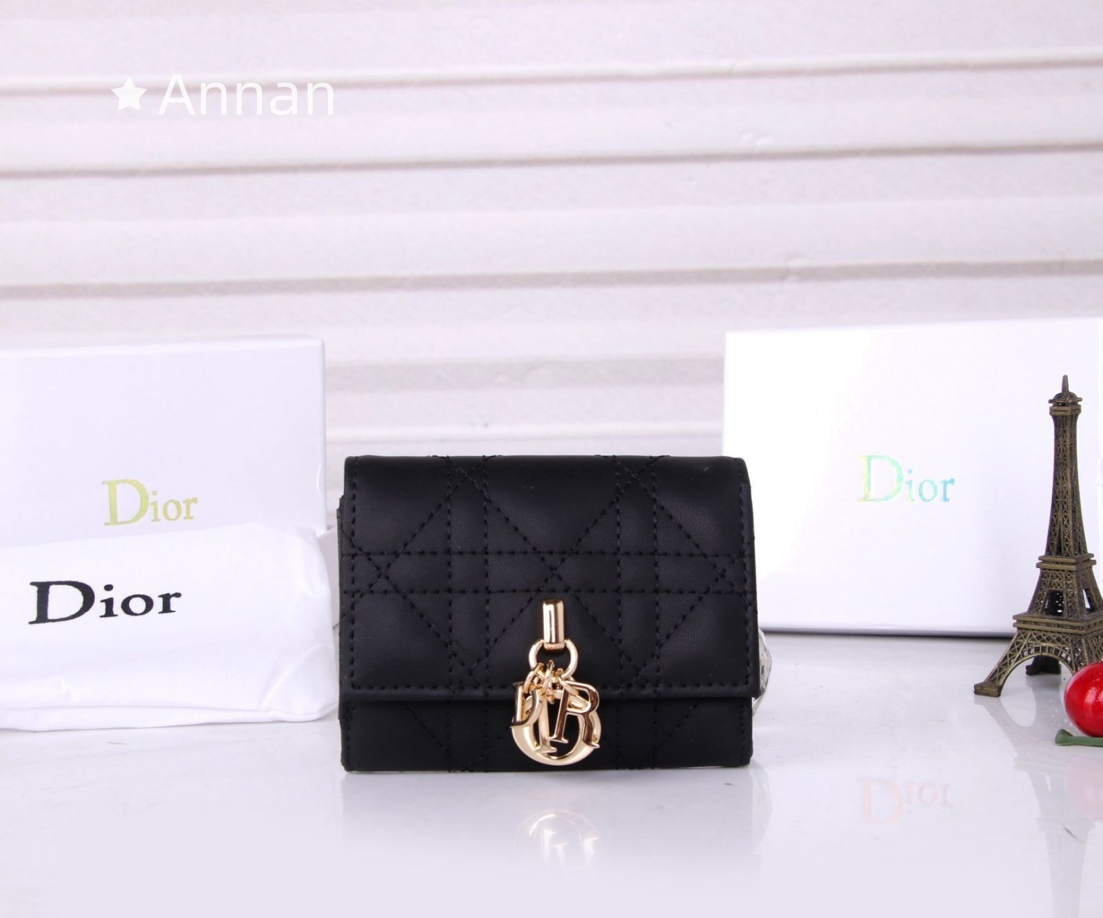 高級美品 状態良 Christian Dior クリスチャンディオール 折り財布 小銭入れ