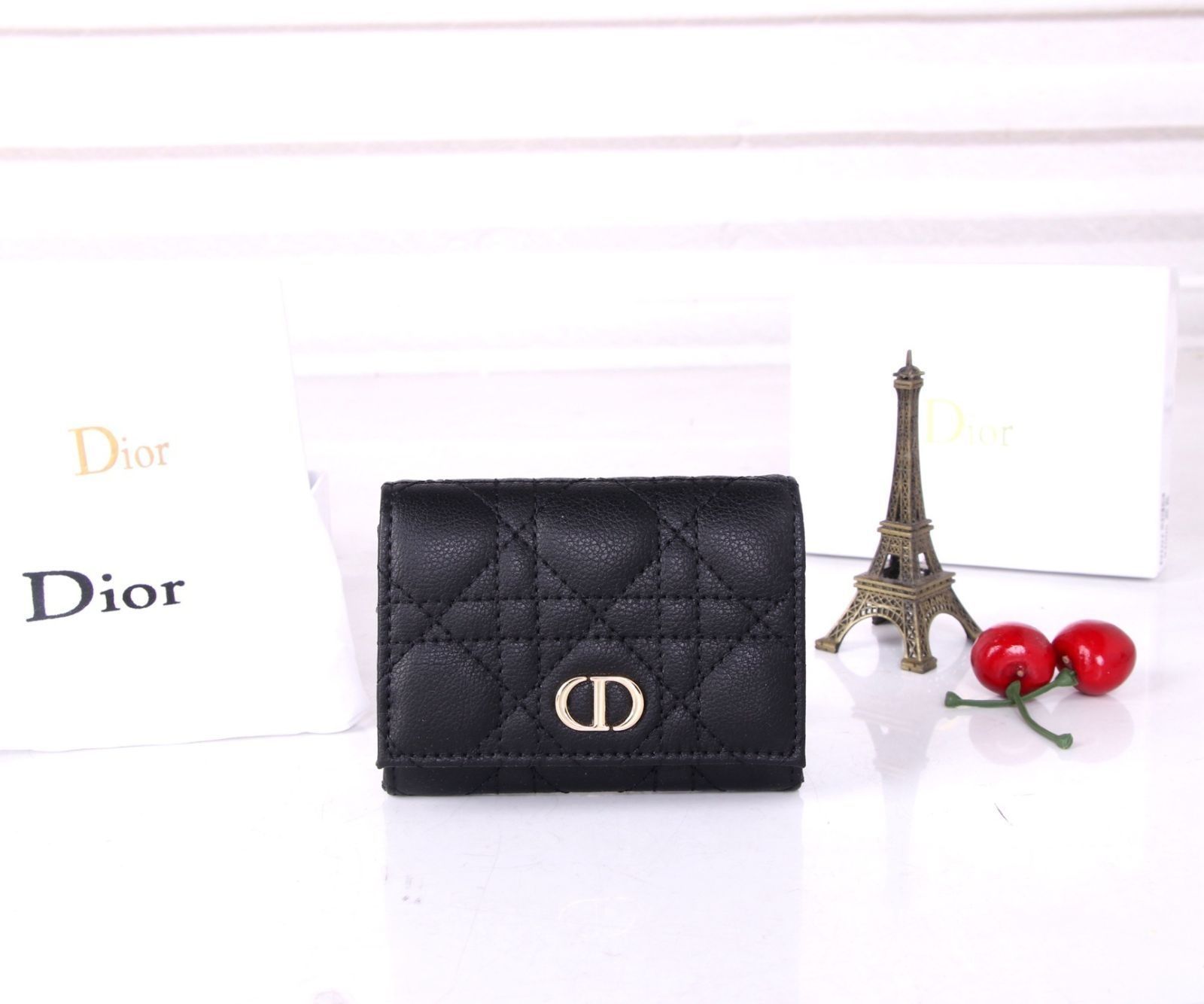 新品同様 人気 Christian Dior クリスチャンディオール 折り財布 小銭入れ