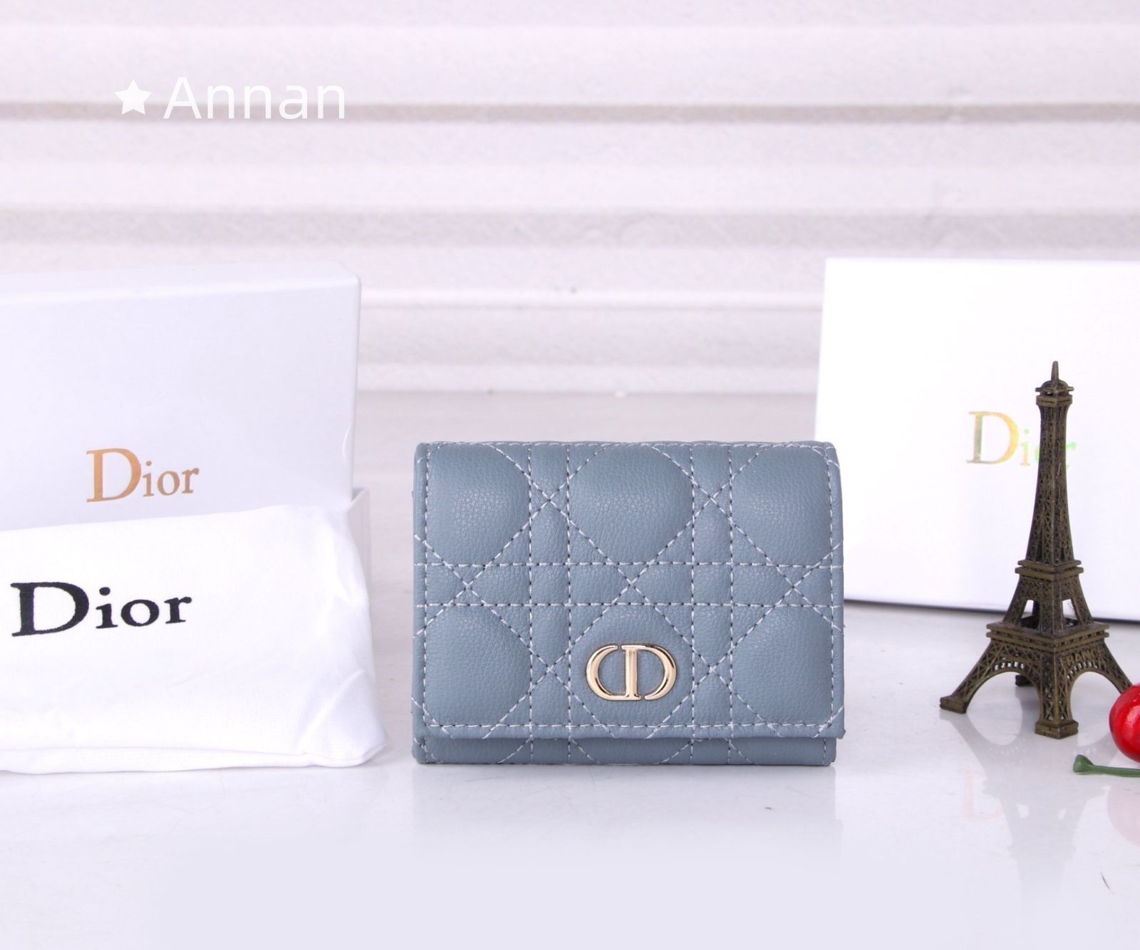 送料込☆ 極美品 Christian Dior クリスチャンディオール 折り財布 小銭入れ