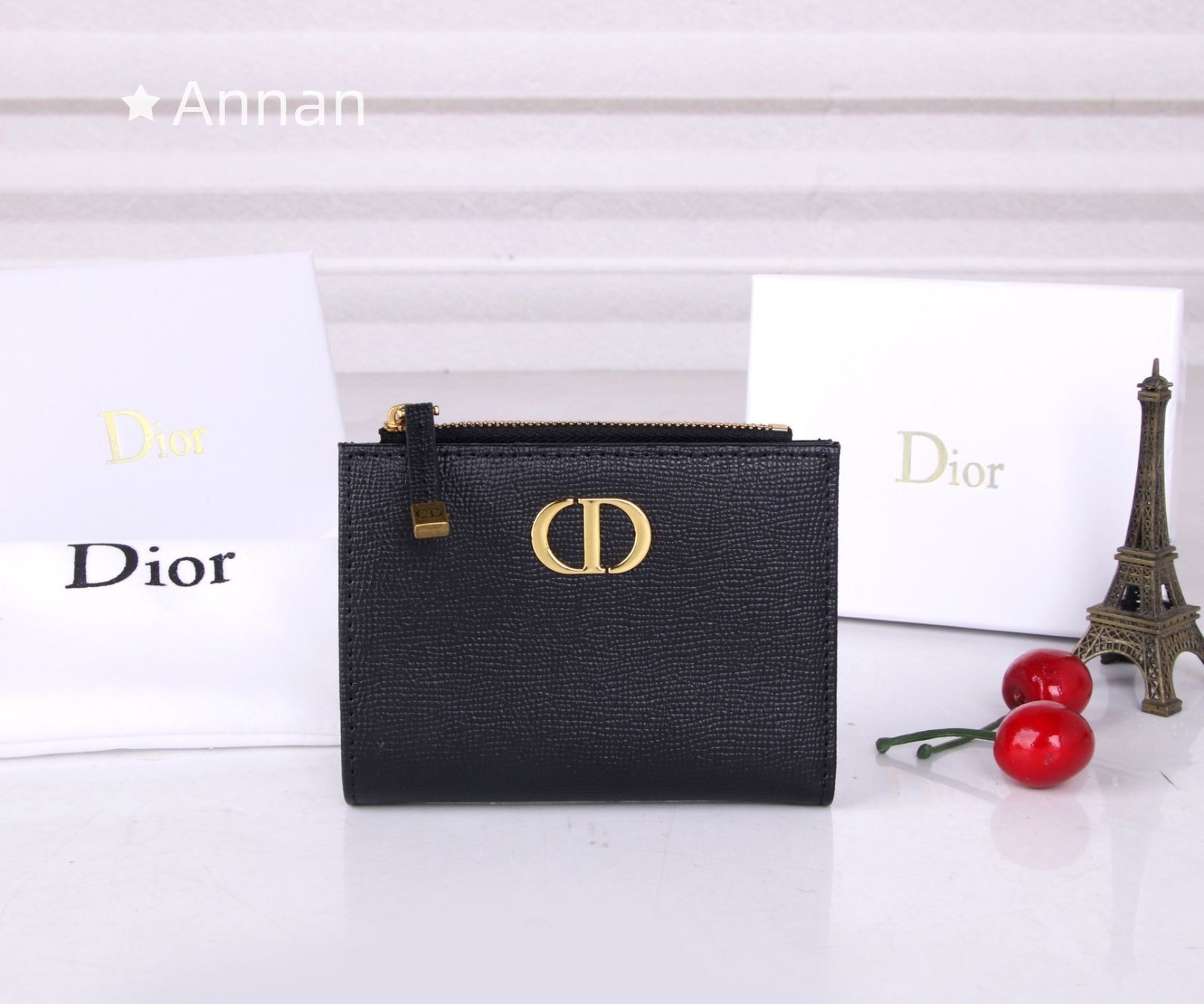 大人気 極美品 Christian Dior クリスチャンディオール 折り財布 小銭入れ