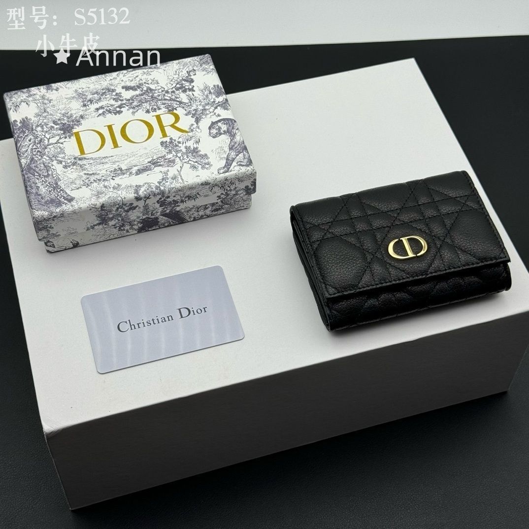 人気 極美品 Christian Dior クリスチャンディオール 折り財布 小銭入れ