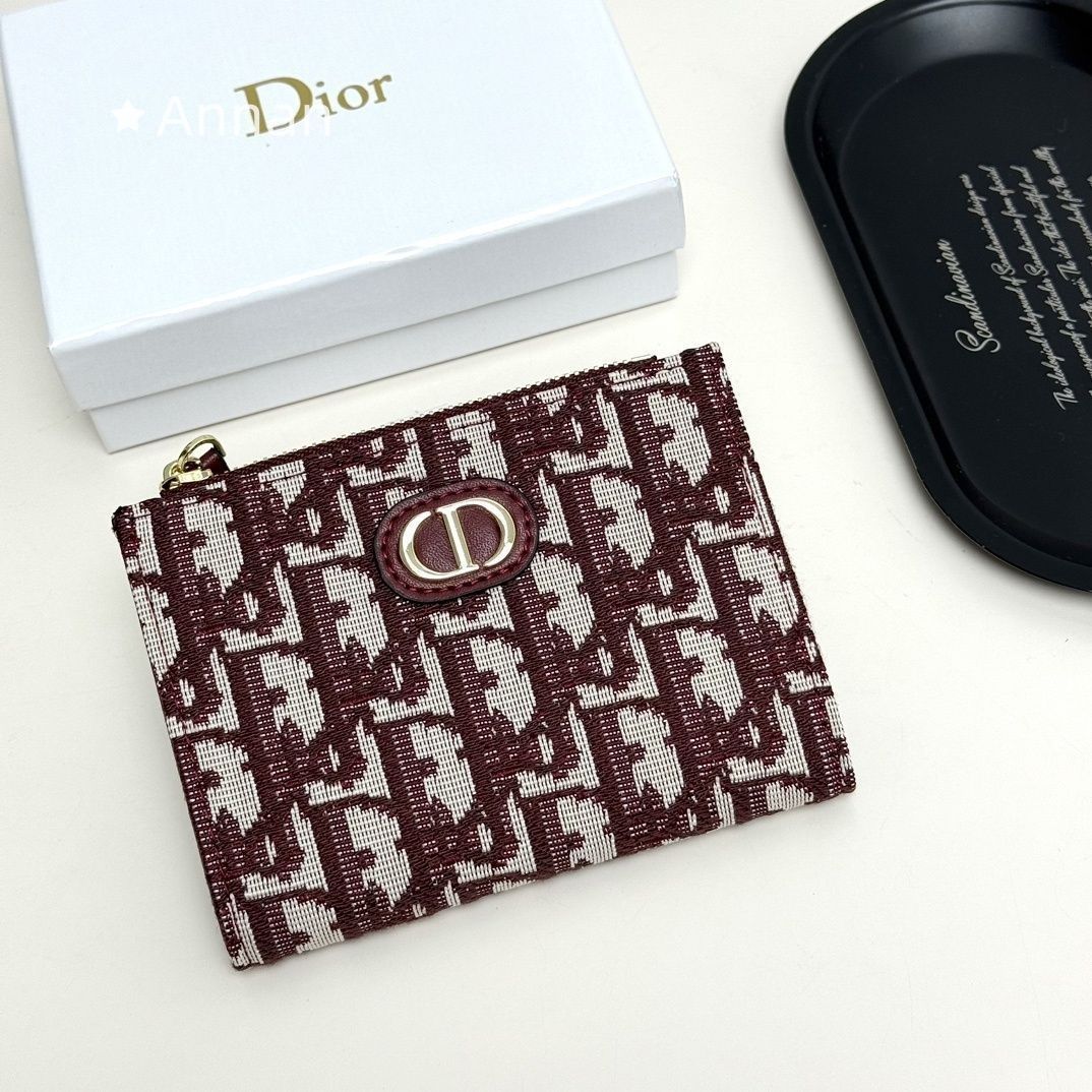 現行モデ Christian Dior クリスチャンディオール 折り財布 小銭入れ