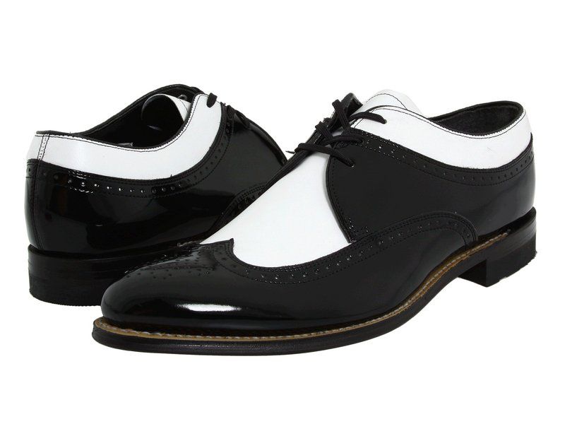 ステイシーアダムス メンズ シューズ オックスフォード ウィングチップ Stacy Adams Dayton Wingtip Black w White ホワイト
