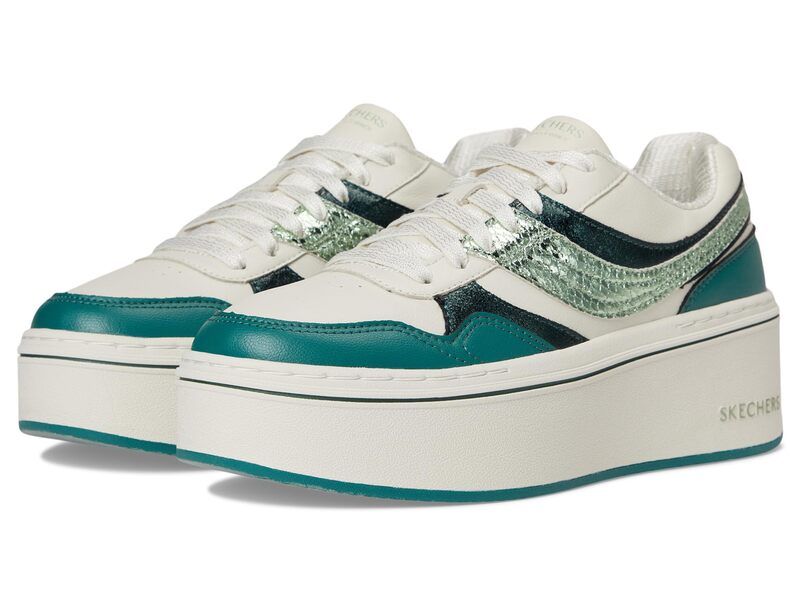 スケッチャーズ レディース シューズ スニーカー SKECHERS PalomaShimmer Takes All GreenNatural グリーン