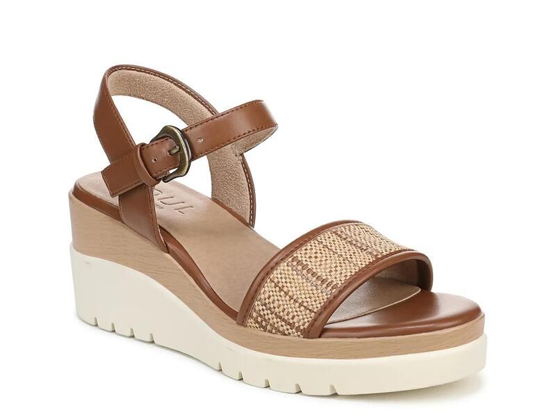 ソウルニュトライザー レディース シューズ サンダル SOUL NaturalizerGraciela Wedge Sandalight Brown ブラウン