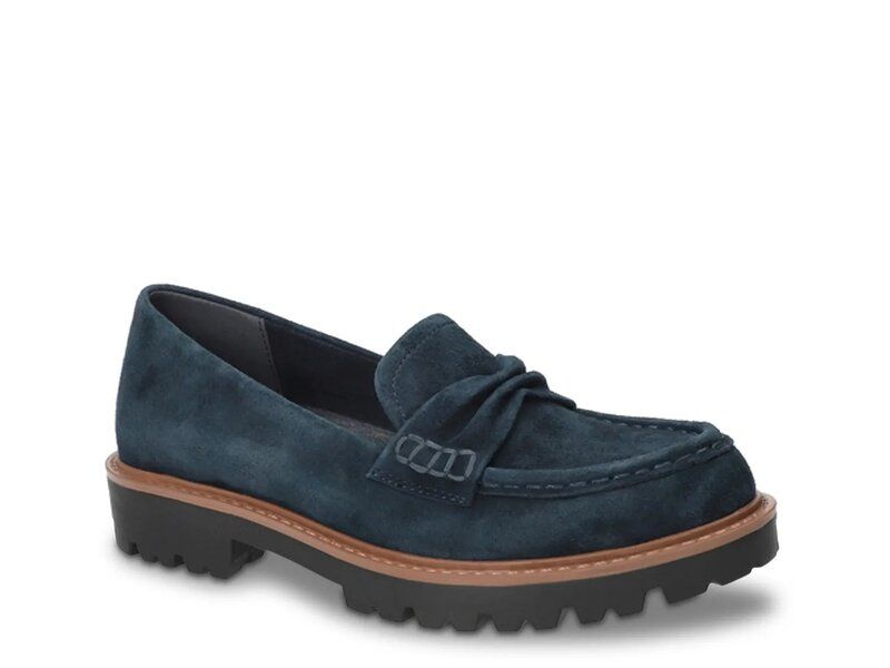ベラヴィータ レディース シューズ スリッポン・ローファー Bella Vita Avalon Loafer Navy Suede ネイビー